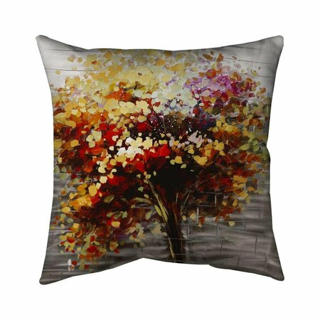 FONDO 20 x 20 in. Abstract Colorful Tree-Double Sided Print Indoor Pillow FO2792755